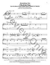 (EVERYTHING I DO) I DO IT FOR YOU piano sheet music cover